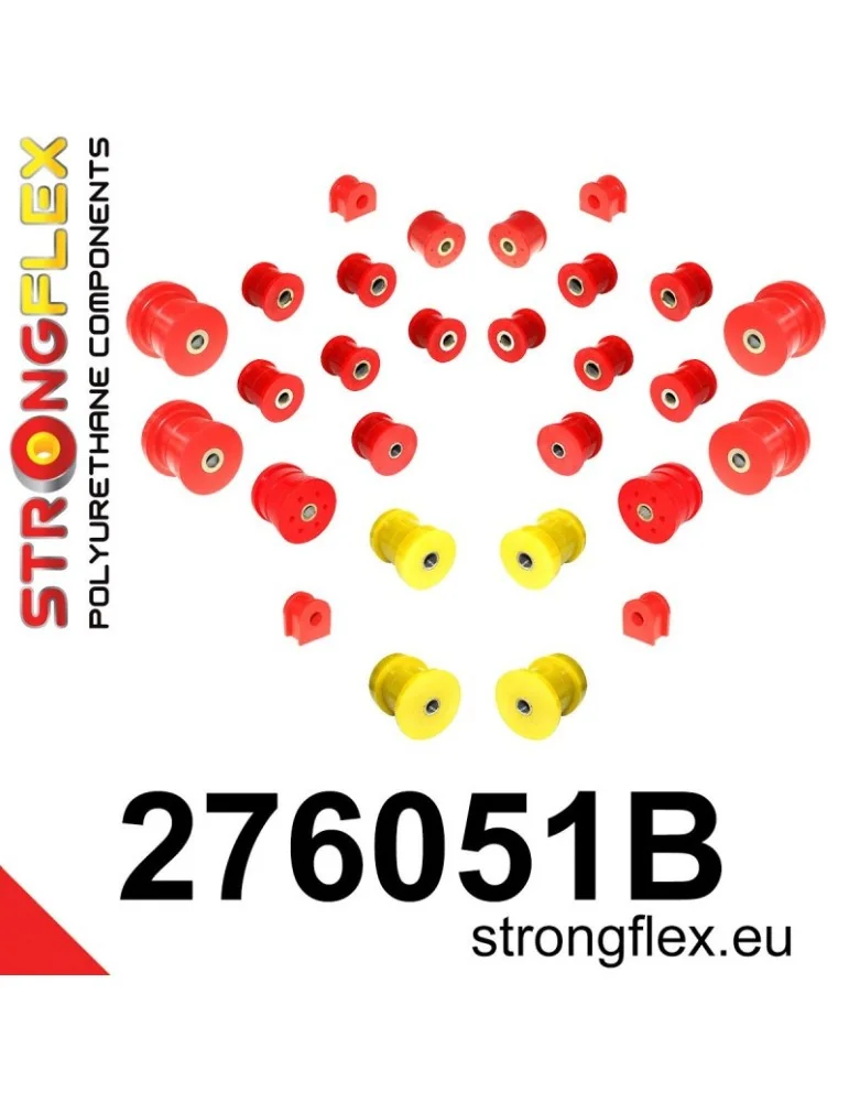  Kit Silent block Polyuréthane Train Avant Subaru SVX C12 91-97
