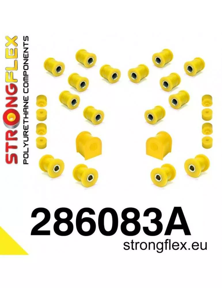  Kit SPORT Silent block Polyuréthane Train Avant et Arrière Nissan 200SX S13 88-93
