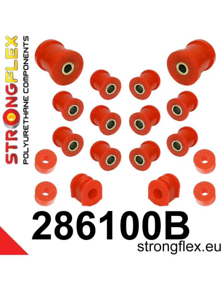 Kit Silent block Polyuréthane Train Avant et Arrière Nissan 100NX B13 90-94