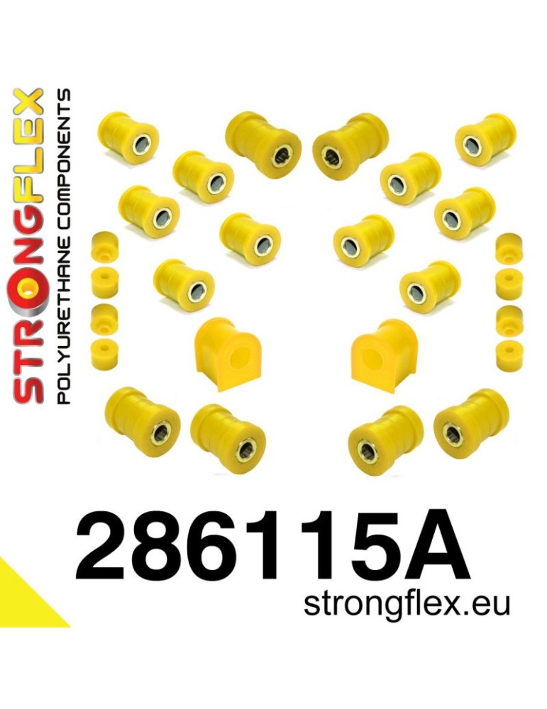 Kit SPORT Silent block Polyuréthane Train Avant et Arrière Nissan Skyline R33, R34