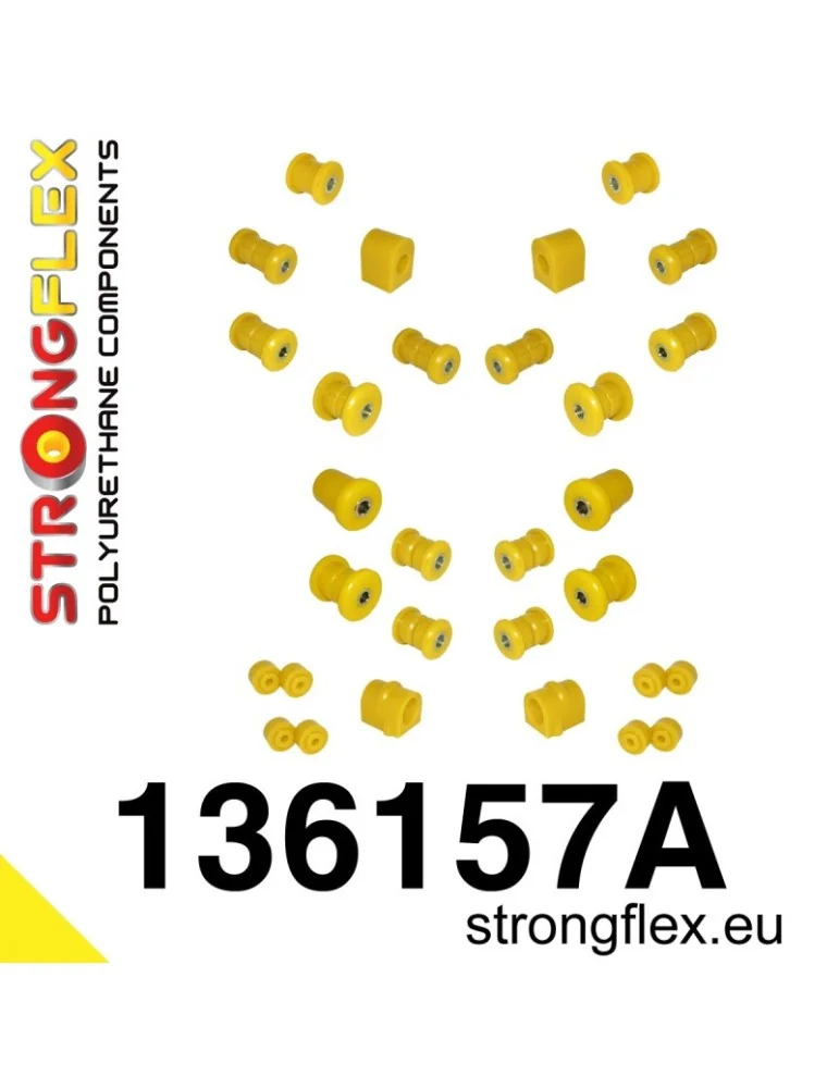Silent block Polyuréthane kit SPORT Suspension Complète polyurethane Opel Ascona B (75-81)
