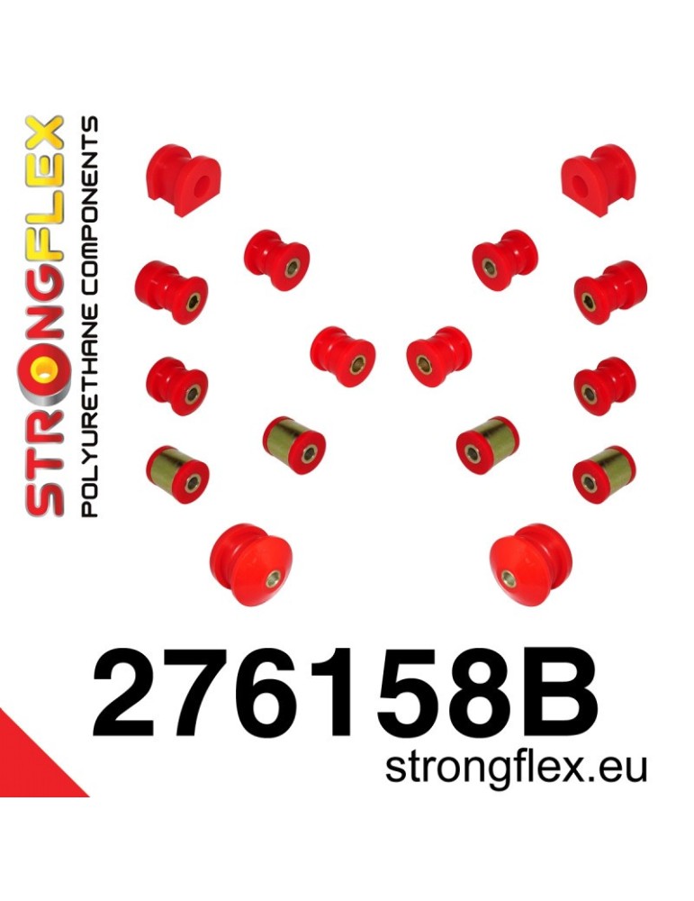 Kit Silent block Polyuréthane Train Avant et Arrière Subaru Legacy/Outback BE BH 98-03