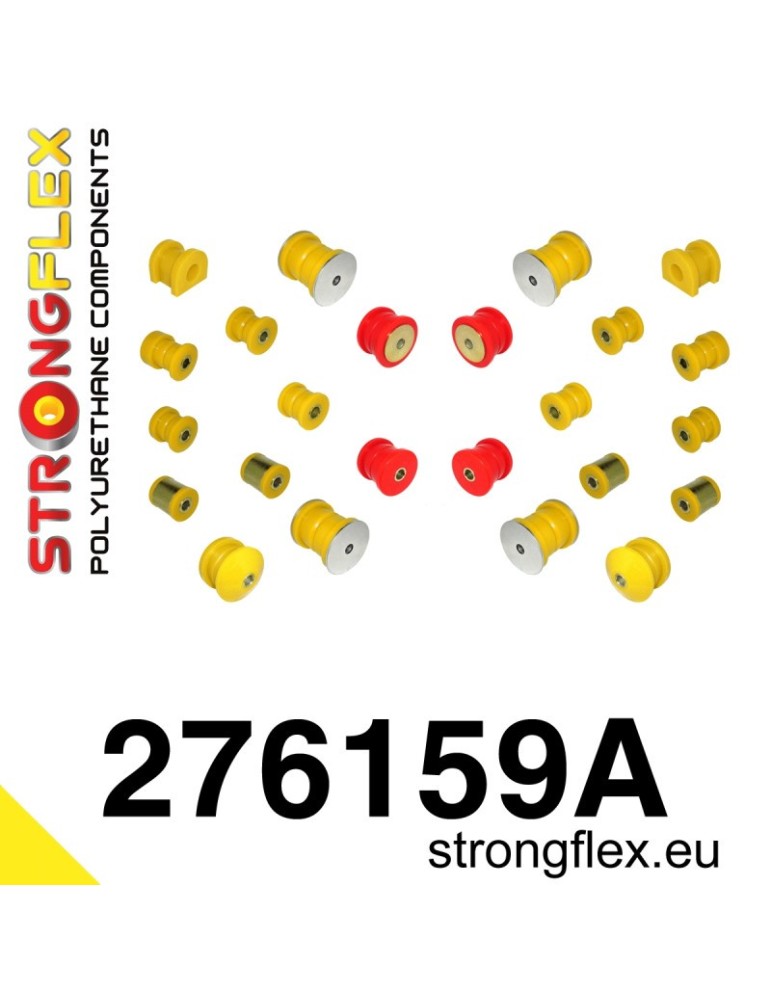 Full Kit SPORT Silent block Polyuréthane Train Avant et Arrière Subaru Legacy/Outback BE BH 98-03