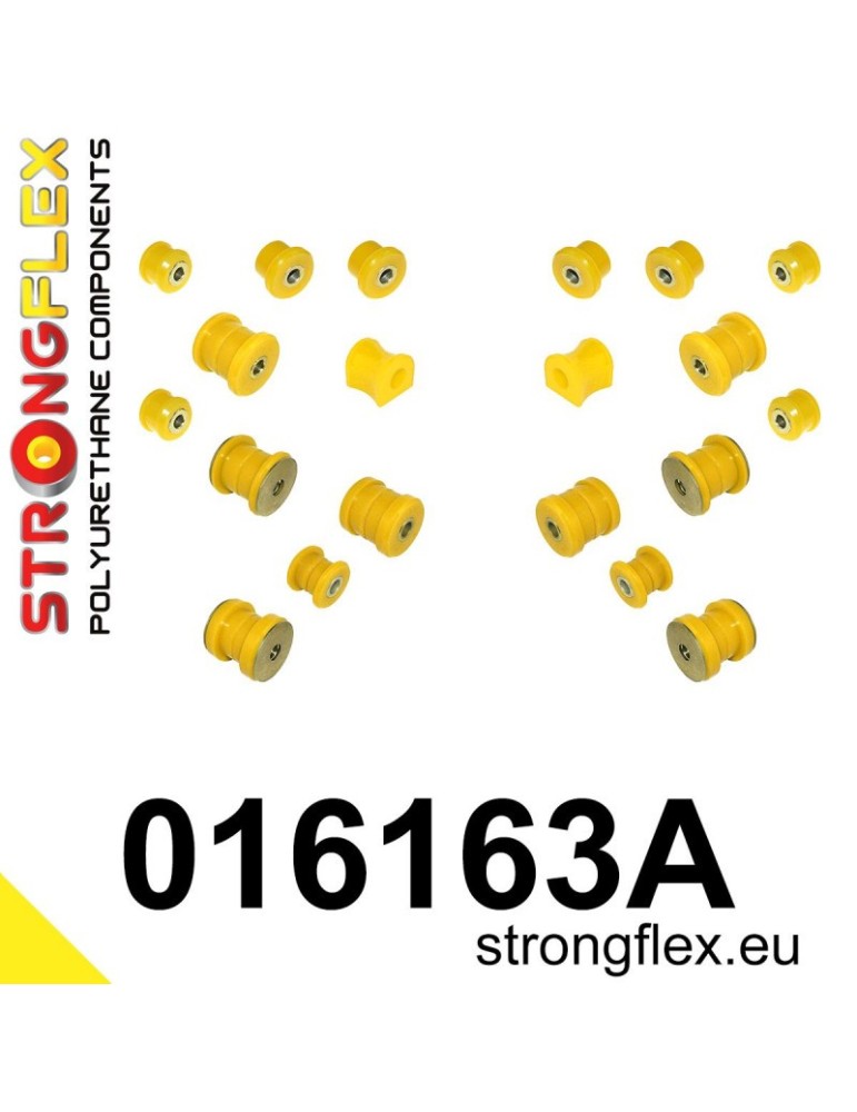  Kit SPORT Silent block Polyuréthane Train Avant et Arrière Alfa Romeo GTV 95-05