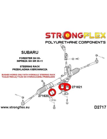  Silent block Polyuréthane kit SPORT Train de Suspension  Subaru Impreza WRX & STI GH GR 08-11Subaru Impreza WRX &am
