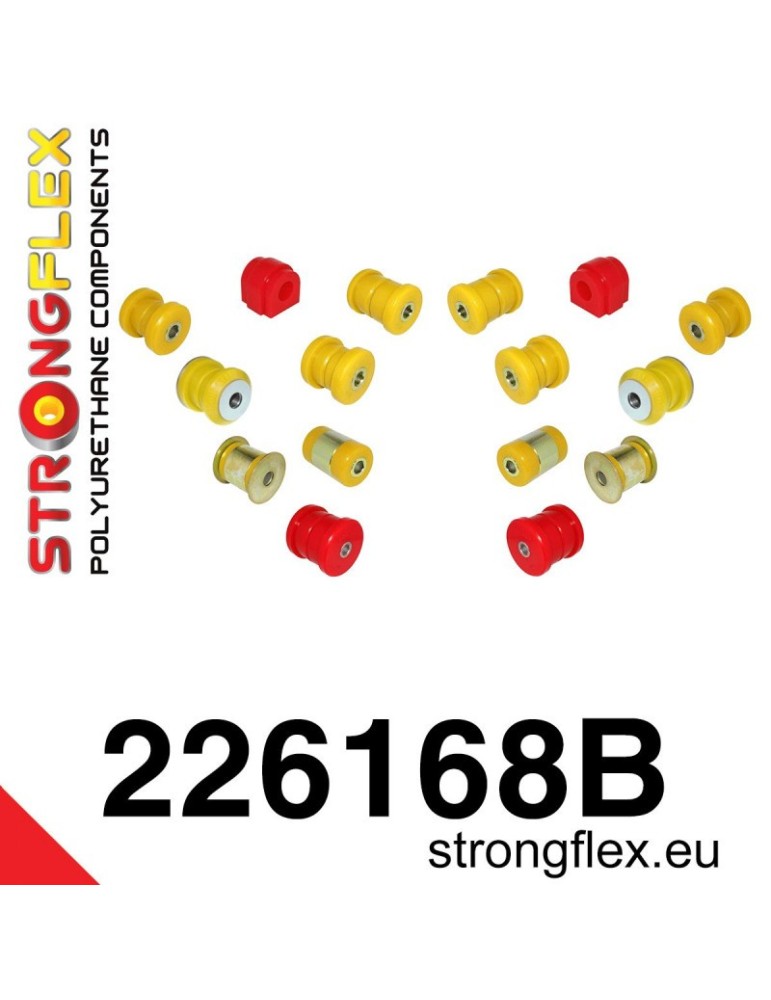 Kit Silent block Polyuréthane Train Avant et Arrière Audi A3 03-