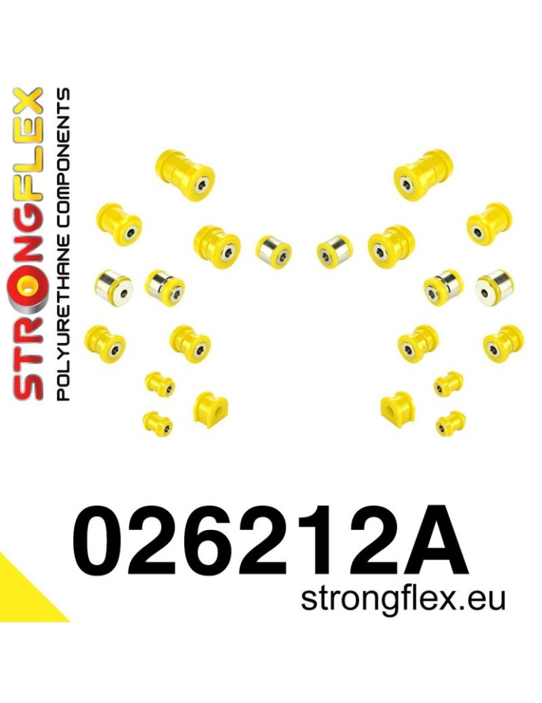 Kit SPORT Silent block Polyuréthane Train Avant et Arrière Audi A6 C6 04-11 2 Roues motricesAudi A6 C6 04-11 Quattro