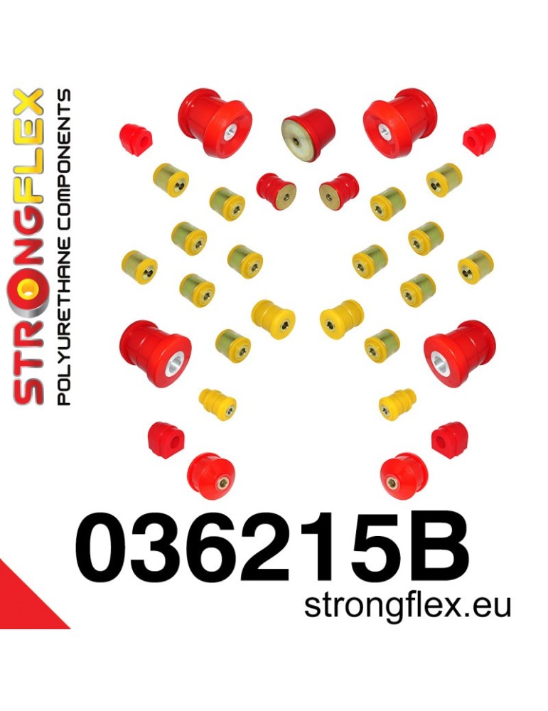 Kit Silent block Polyuréthane Train Avant BMW 1 - E81 E82 E87 E88