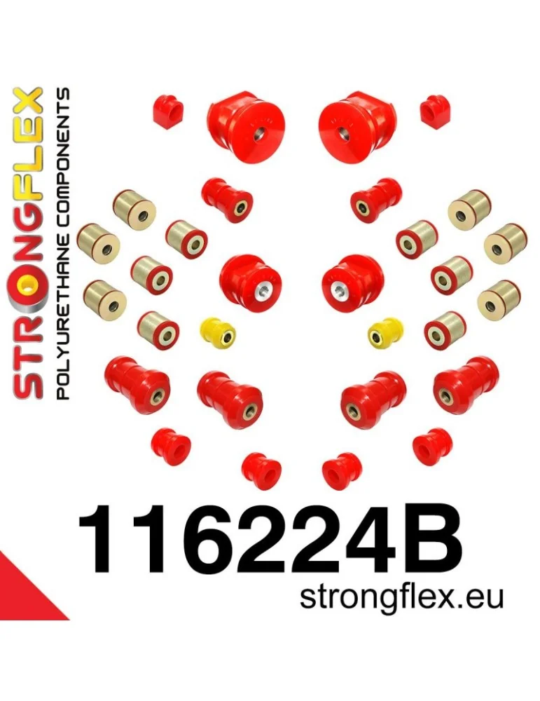  Kit Silent block Polyuréthane Train Avant Mercedes - W201 - 190