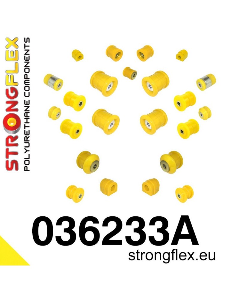 Kit Silent block Polyuréthane Train Avant E39 Sedan SPORT BMW E39 Sedan 95-03