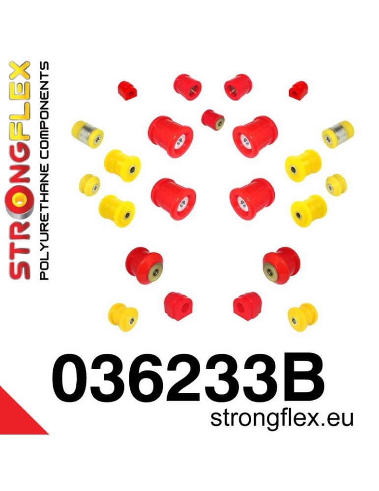 Kit Silent block Polyuréthane Train Avant E39 Sedan BMW E39 Sedan 95-03
