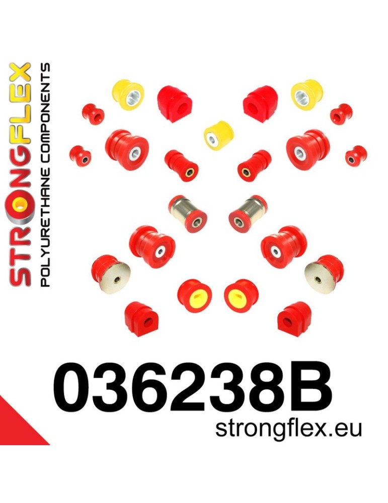 Kit Silent block Polyuréthane Train Avant BMW E46 M3