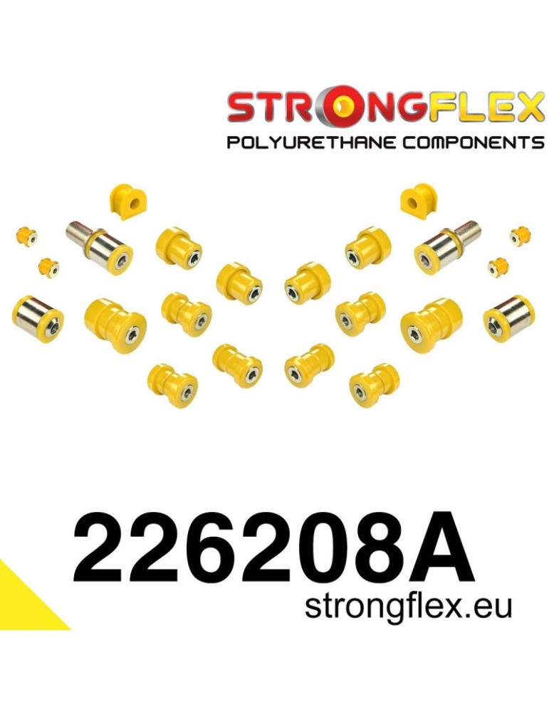 Kit SPORT Silent block Polyuréthane Train Avant et Arrière Audi A6 C5 (S6, RS6) Quattro & Allroad*