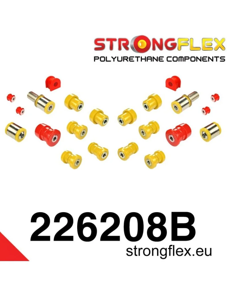  Kit Silent block Polyuréthane Train Avant et Arrière Volkswagen Passat B5 4Motion