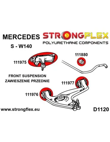 Silent block Polyuréthane SPORT Barre stabilisatrice Avant E - W210 4MATIC*
