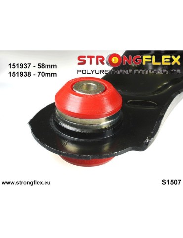  Silent block Polyuréthane Bras Avant Inférieur Arrière 58mm Megane III 08-16