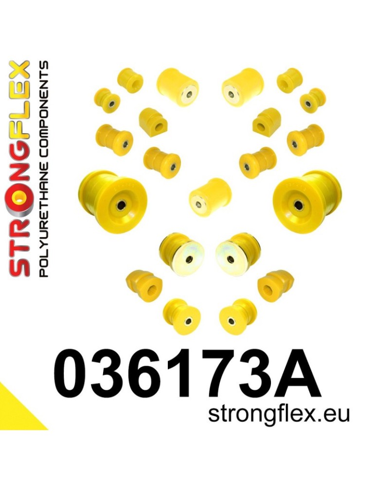 Silent block Polyuréthane kit SPORT Train de Suspension BMW Seria 5 E34 88-97