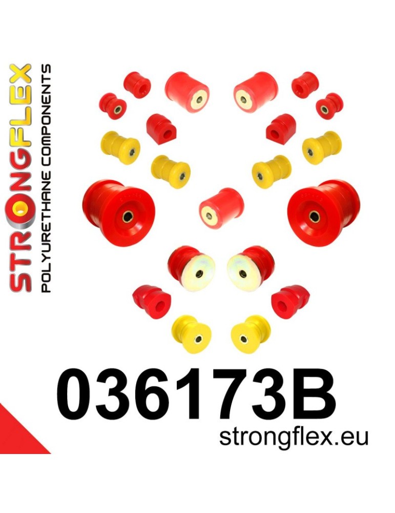 Kit Silent block Polyuréthane Train Avant BMW Seria 5 E34 88-97