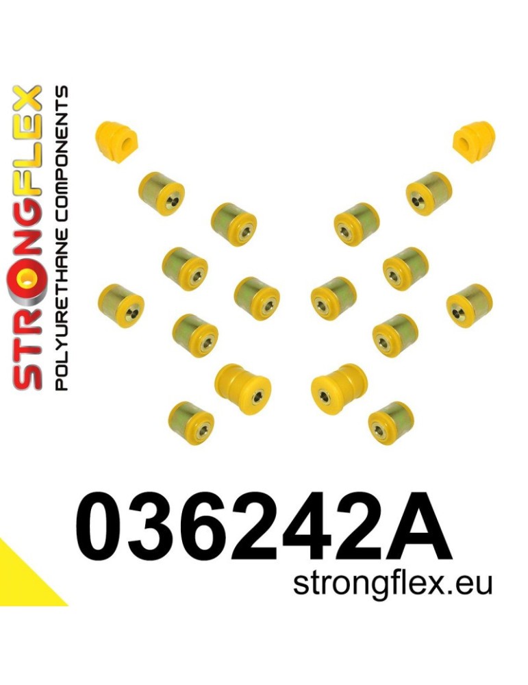 Kit SPORT Silent block Polyuréthane Train Avant et Arrière BMW Seria 1 E81 / E82 E87 E88 (04-13)