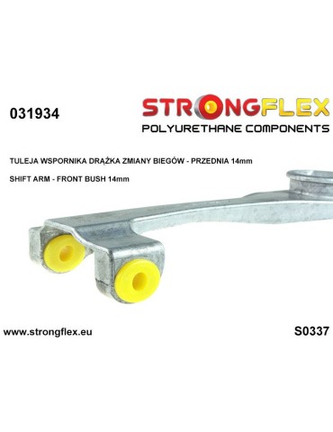  Silent block Polyuréthane 14mm SPORT Bras shift Avant  BMW 1 Series E81 E82 E87 E88 04-11

