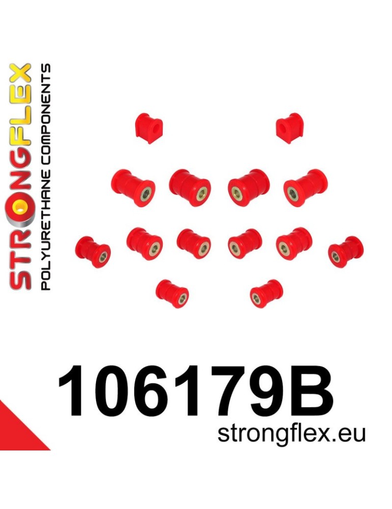 Kit Silent block Polyuréthane Train Avant et Arrière Mazda MX-5 NC 05-14