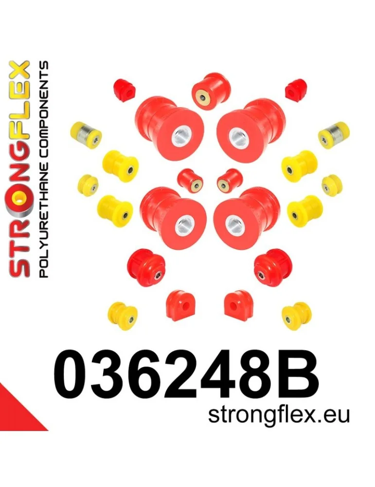 Kit Suspension Silent block Polyuréthane BMW 5 E60 Sedan 03-10 2 Roues motrices