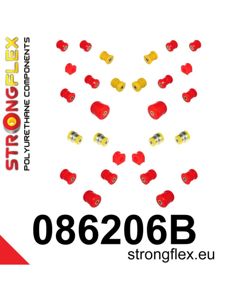 Kit Suspension Silent block Polyuréthane polyurethane Honda Prelude SH V 96-01