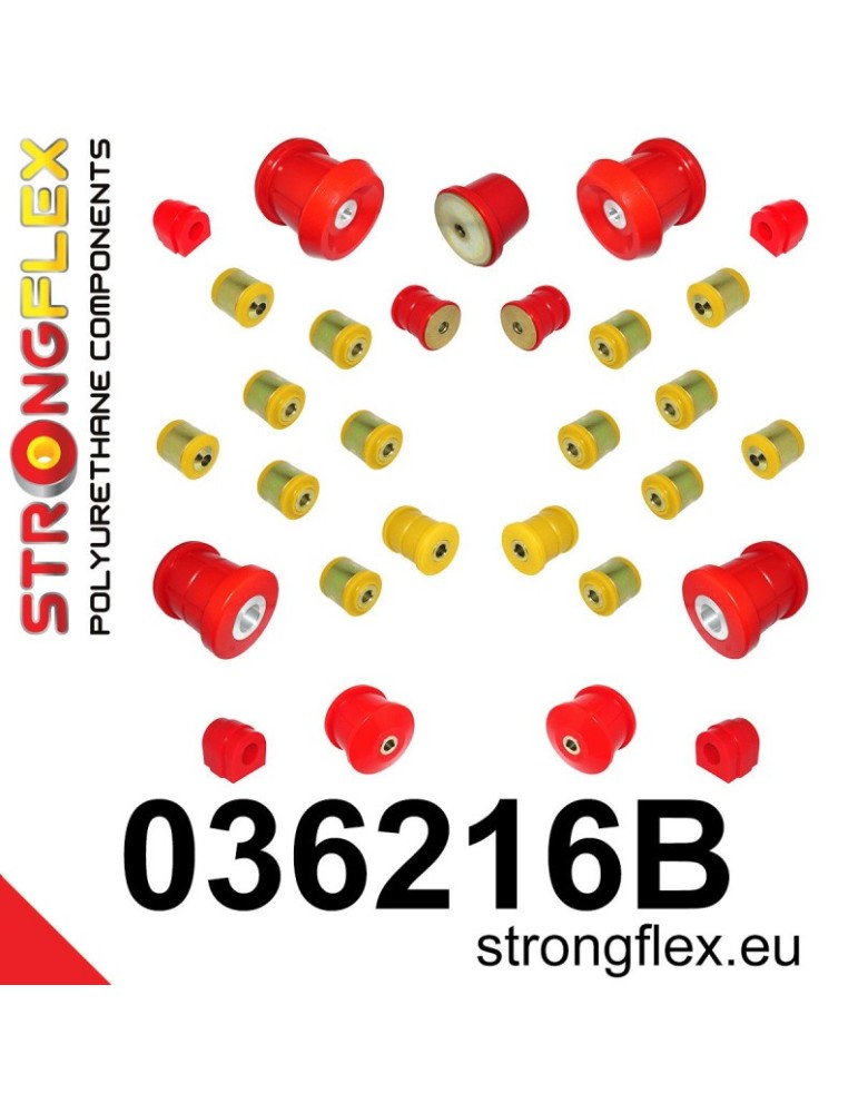 Kit Suspension Silent block Polyuréthane BMW 3 E90 E91 E92 xi 4x4 05-11