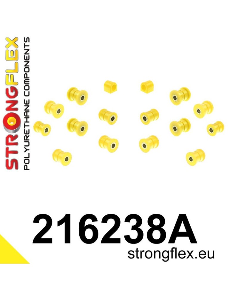 Kit SPORT Silent block Polyuréthane Train Avant et Arrière Toyota Supra III 86-93