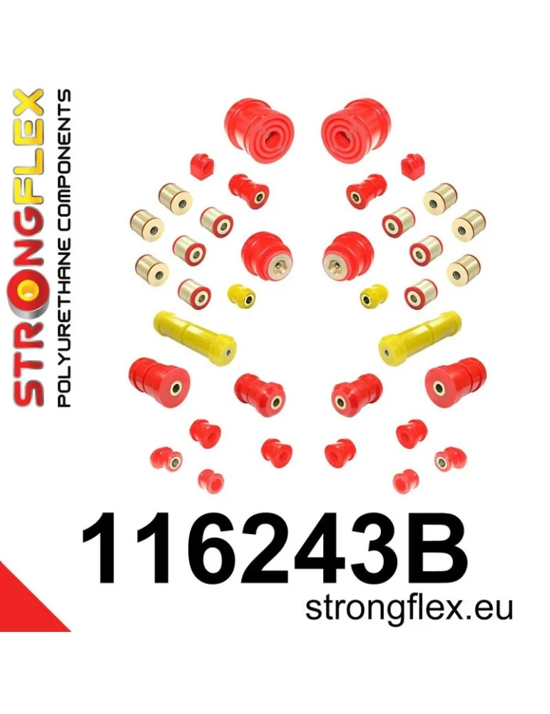 Kit Silent block Polyuréthane Train Avant Mercedes E-Class W210