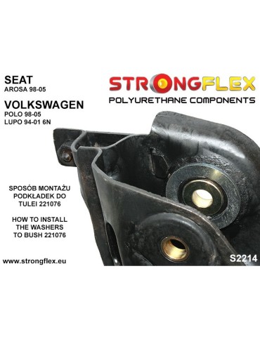  Silent block Polyuréthane Triangle de Suspension  Volkswagen Lupo 98-05
