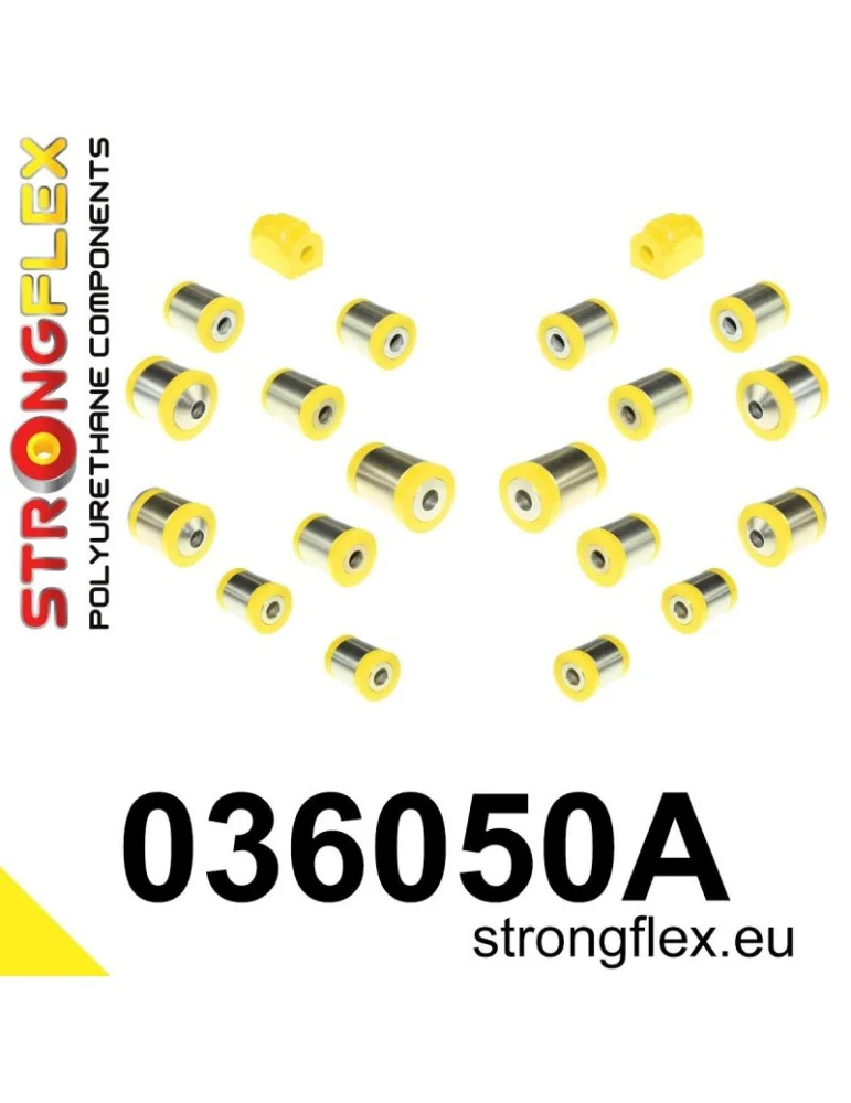  Kit SPORT Silent block Polyuréthane Train Avant et Arrière BMW 2 series F22 F23
