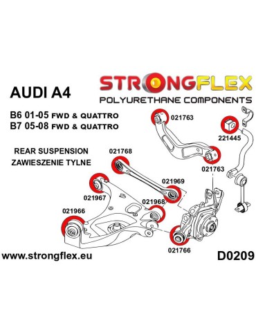  Silent block Polyuréthane Bras  Seat Exeo (08-13)
