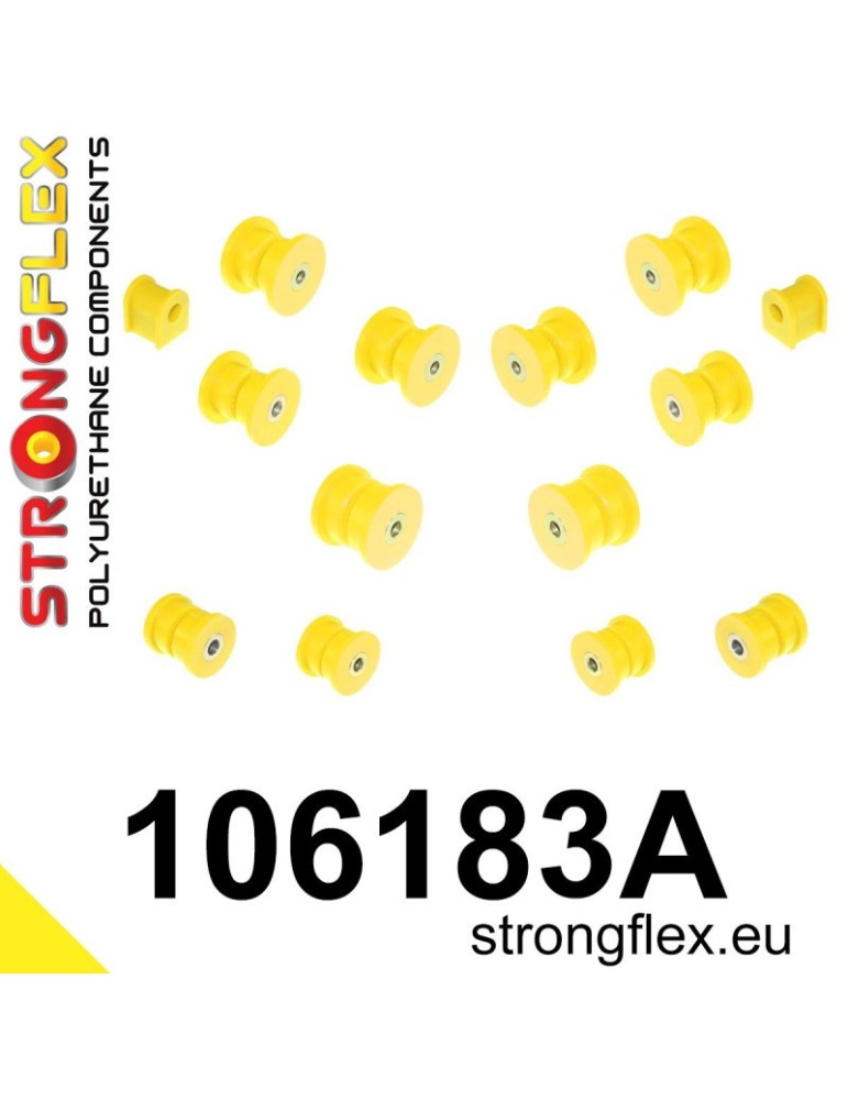Kit SPORT Silent block Polyuréthane Train Avant et Arrière Mazda RX-7 FD 92-02
