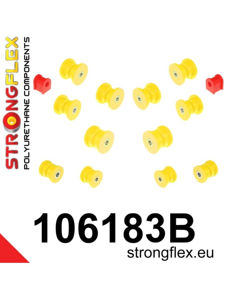 Kit Silent block Polyuréthane Train Avant et Arrière Mazda RX-7 FD 92-02