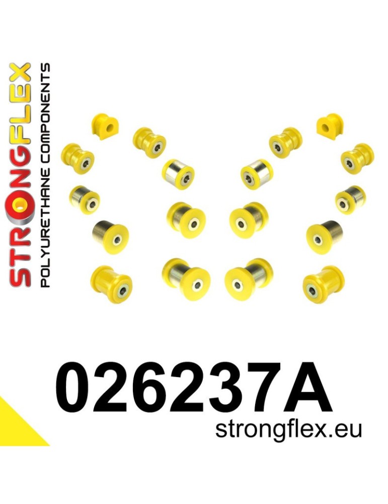 Kit SPORT Silent block Polyuréthane Train Avant et Arrière Seat Exeo 08-13