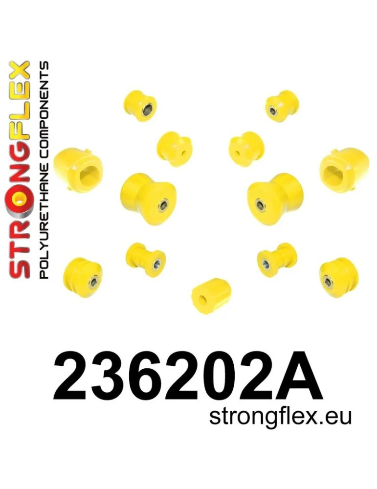  Kit SPORT Silent block Polyuréthane Train Avant et Arrière Volvo 740 84-90
