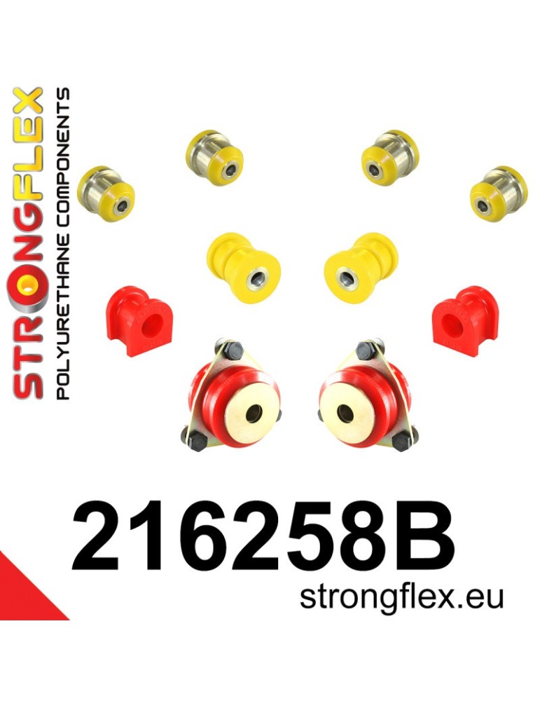 Kit Silent block Polyuréthane Train Avant Lexus LS LS400 I UCF10 89-94