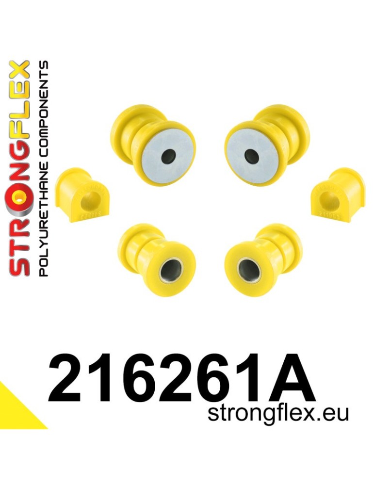 Kit SPORT Silent block Polyuréthane Train Avant Toyota Celica V (89-93) AT180, ST182, ST184 2 Roues motrices