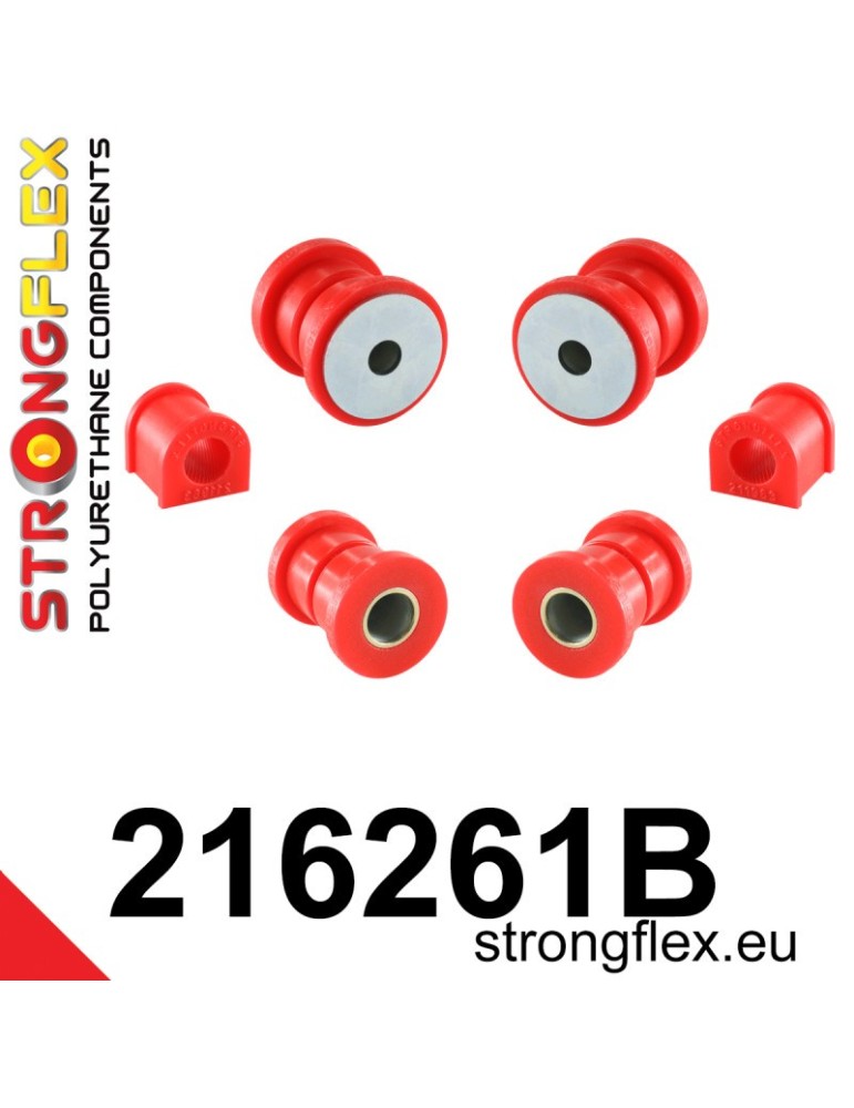 Kit Silent block Polyuréthane Train Avant Toyota Celica V (89-93) AT180, ST182, ST184 2 Roues motrices