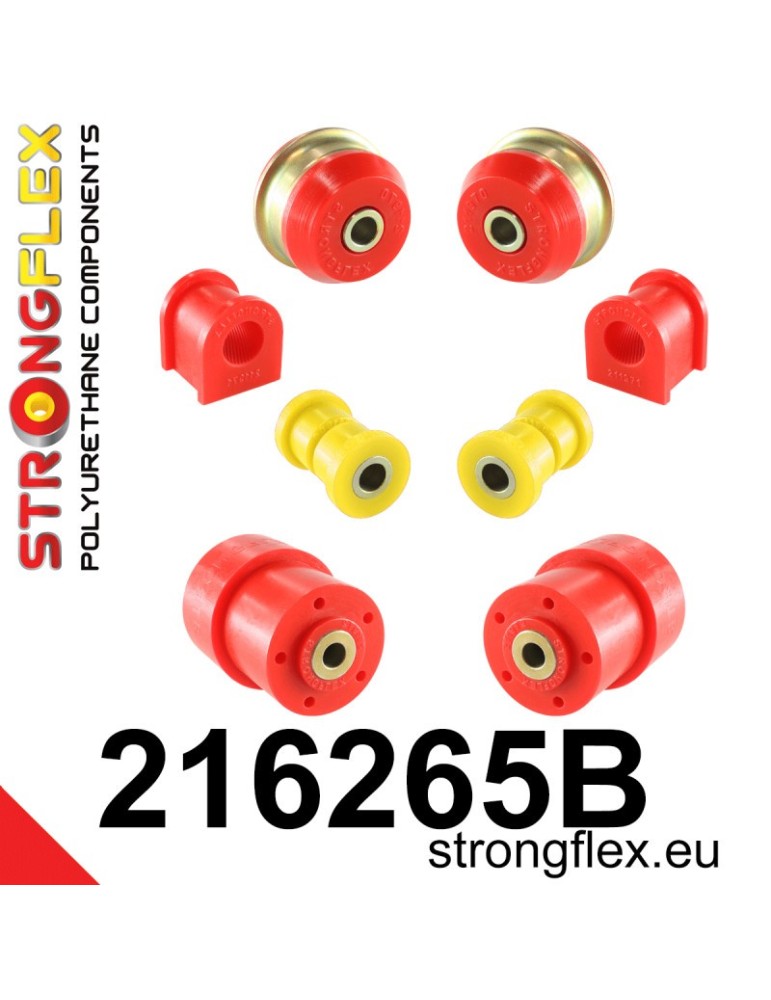 Kit Silent block Polyuréthane Suspension Totale Toyota Corolla IX (01-07) E120 E130