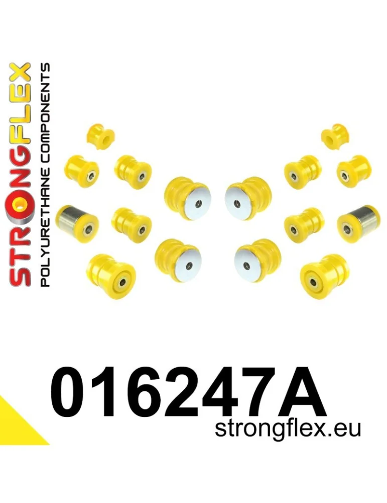 Kit SPORT Silent block Polyuréthane Train Avant et Arrière Alfa Romeo Spider (05-10)