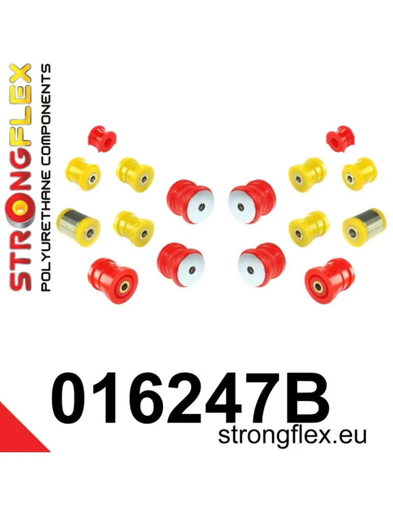 Kit Silent block Polyuréthane Train Avant et Arrière Alfa Romeo Spider (05-10)