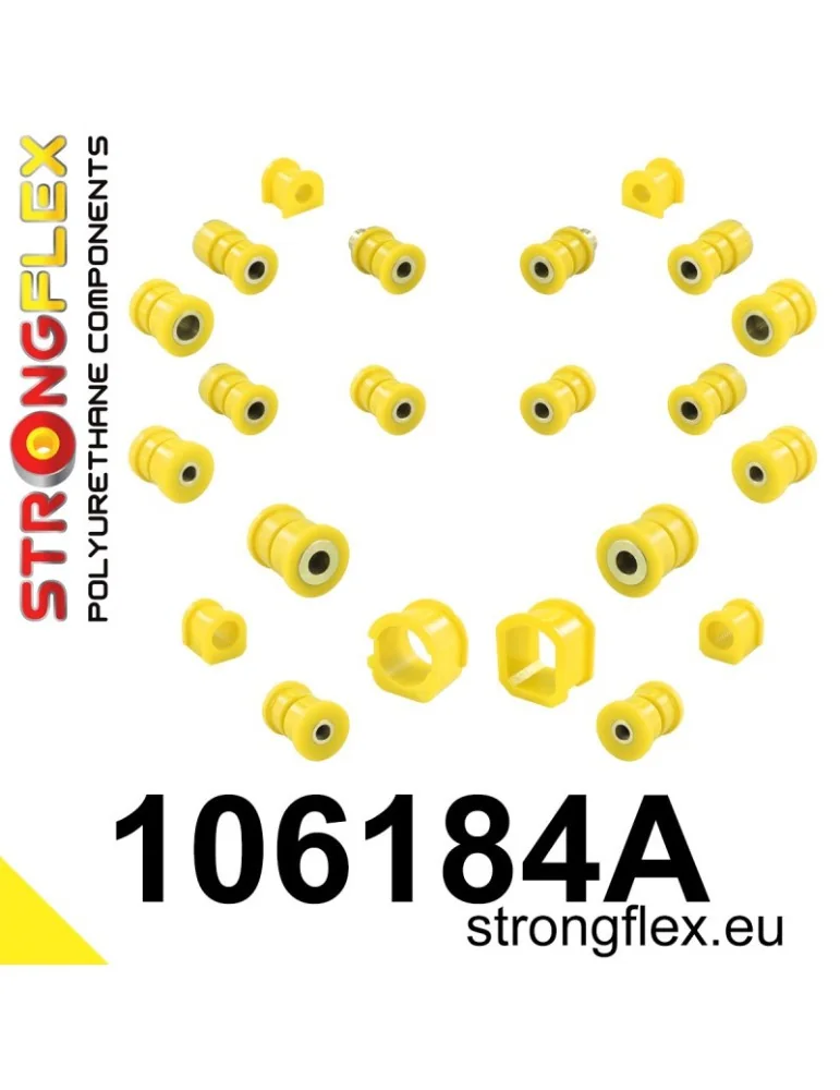 Kit SPORT Silent block Polyuréthane Suspension Totale Mazda 323 F BA 94-98
