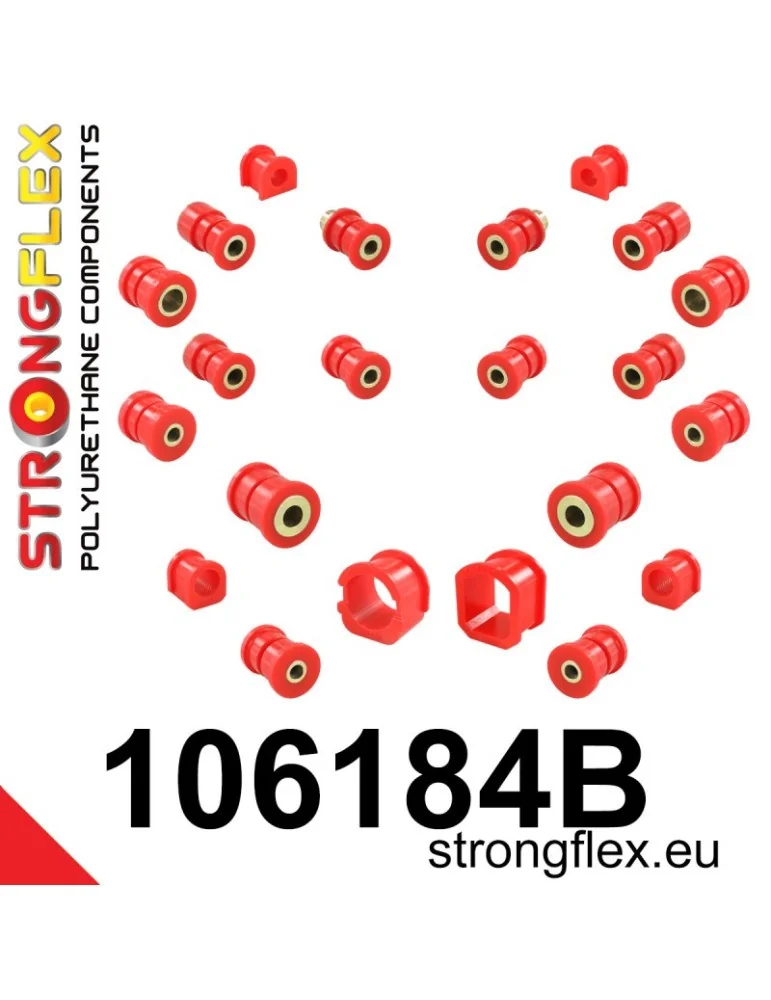 Kit Silent block Polyuréthane Suspension Totale Mazda 323 F BA 94-98
