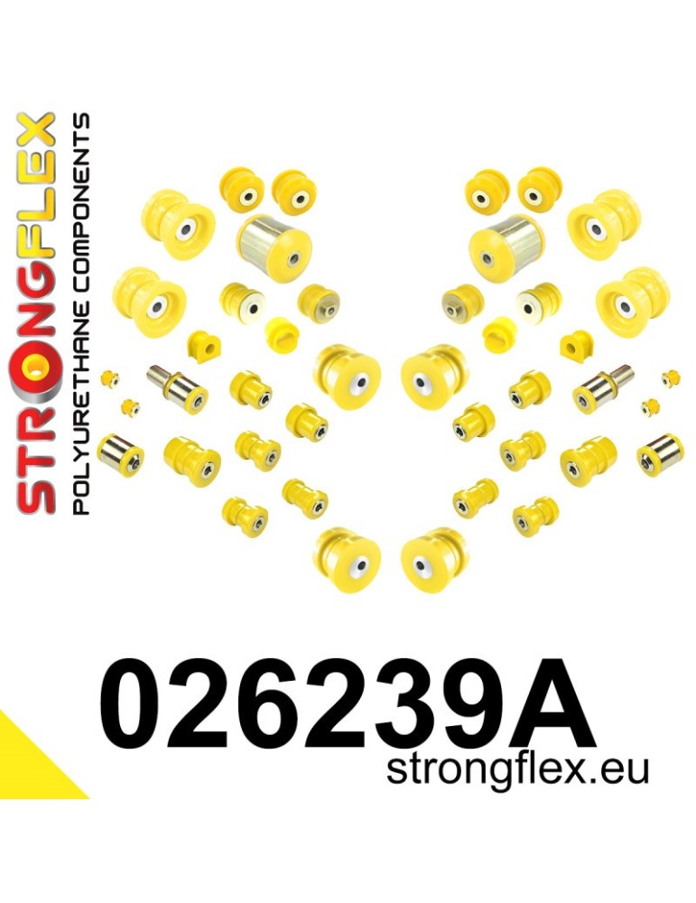  Silent block Polyuréthane kit SPORT Train de Suspension  Audi A6 C5 (97-04) Quattro & Allroad
