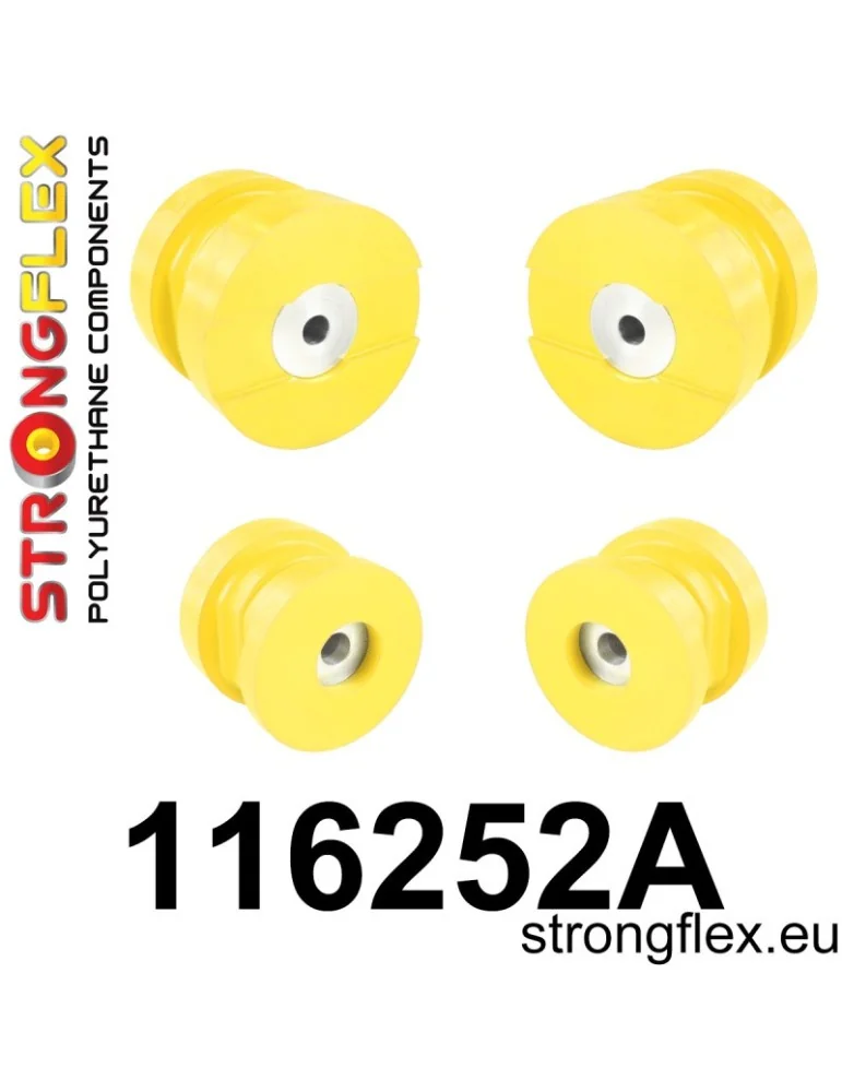  Kit Silent block Polyuréthane SPORT Berceau Arrière Mercedes Klasa S W140 (91-98)
