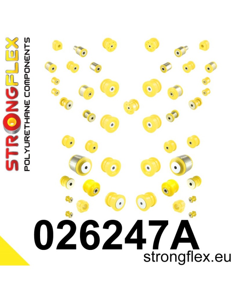 Kit SPORT Silent block Polyuréthane Suspension totale Volkswagen Phaeton (02-08)