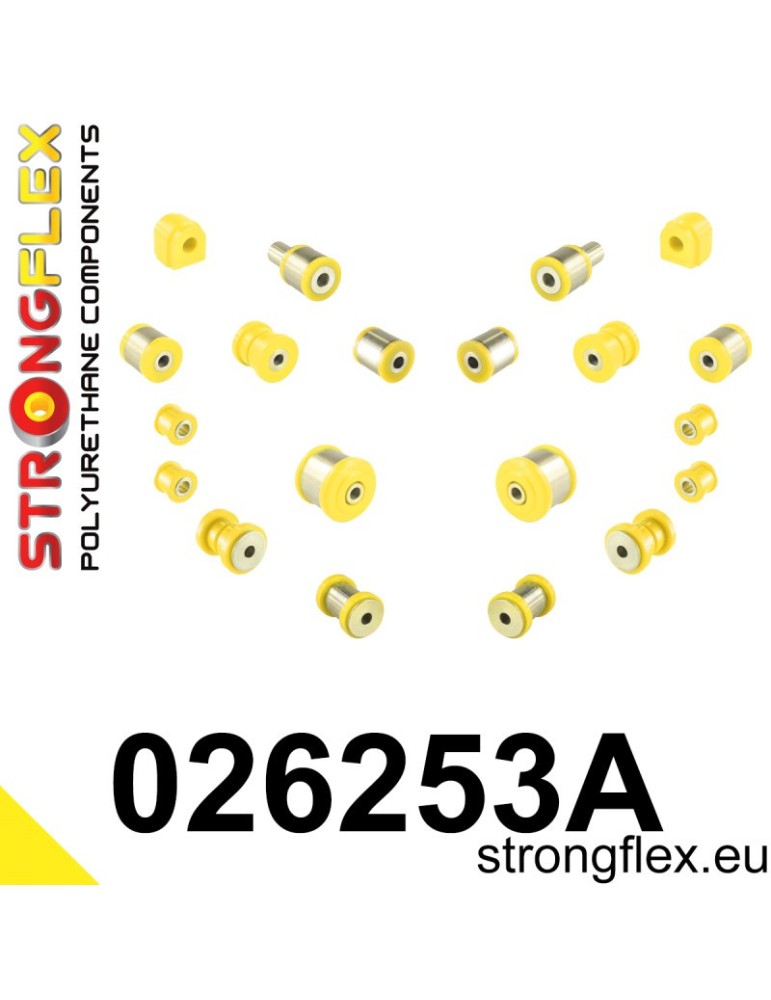 Kit SPORT Silent block Polyuréthane Train Avant et Arrière Volkswagen Phaeton (02-08)