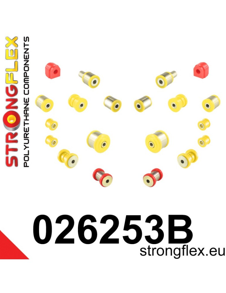 Kit Silent block Polyuréthane Train Avant et Arrière Volkswagen Phaeton (02-08)